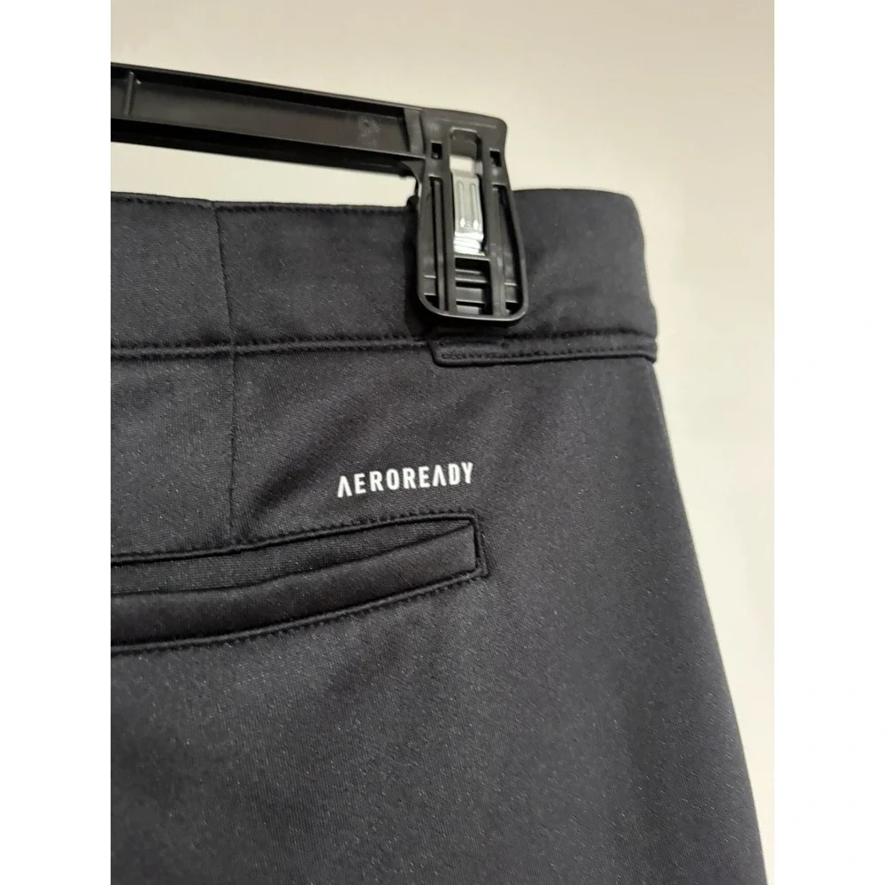 Adidas mens baseball pants black stretch size XL‎ athletic aeroready EUC C112